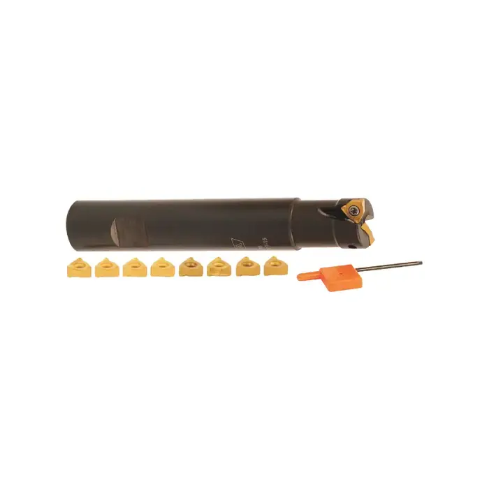AKUMA 07.13.00174 - 1.250" - 90 Degree Indexable End Mill Set With Inserts (Single), Right Hand Discount