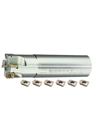 ZCC-CT KIT2-EMP01-08-02 - 1.500" - 90 Degree Indexable End Mill Set With Inserts (Single), Right Hand Big Sale