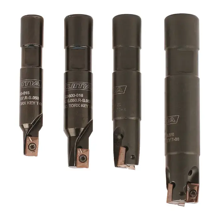 AKUMA 07.22.00301 - Multi Piece Indexable End Mill Set with Inserts, Right Hand Price Drop