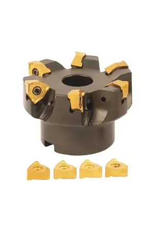 AKUMA 09.06.00766 - 3.000" - 90 Degree Square Shouldering Indexable Face Mill Set with Inserts, Right Hand Flash Sale