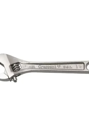 Express Delivery CRESCENT AC24VS Chrome Adjustable Wrench Type, 4" Size, 1/2" Maximum Opening Adjustable Wrench