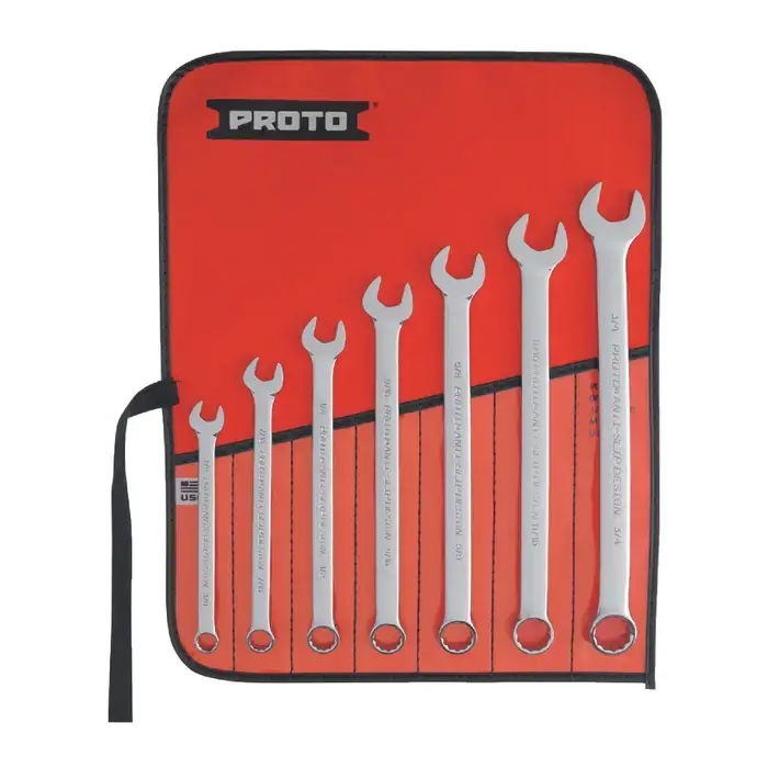 Affordable PROTO J1200H-T500 7 pc. Wrench Set Type, 3/8" - 3/4" Size, 12 No. of Points Combination Wrench