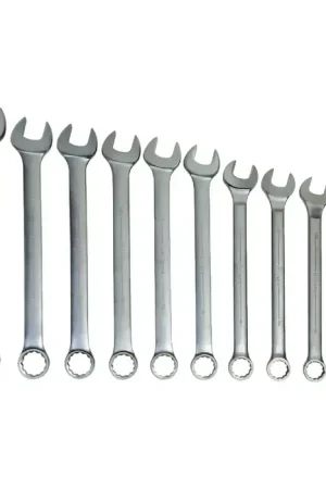 Limited Offer WILLIAMS WS-1174TA 10 pc. Wrench Set Type, 1-5/16" - 2" Size, 12 No. of Points Combination Wrench