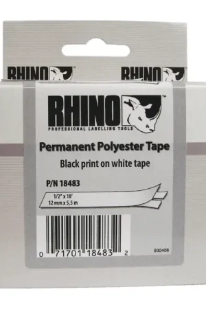 DYMO 18484 3/4" Width, 18‘ Length, White Color Labeler Tape Discount