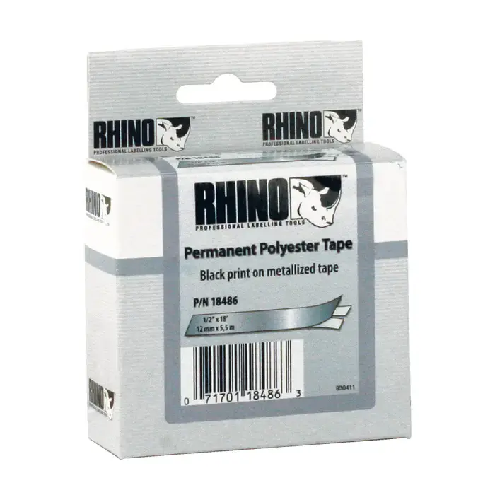 DYMO 18487 3/4" Width, 18‘ Length, Silver Color Labeler Tape Fast Shipping