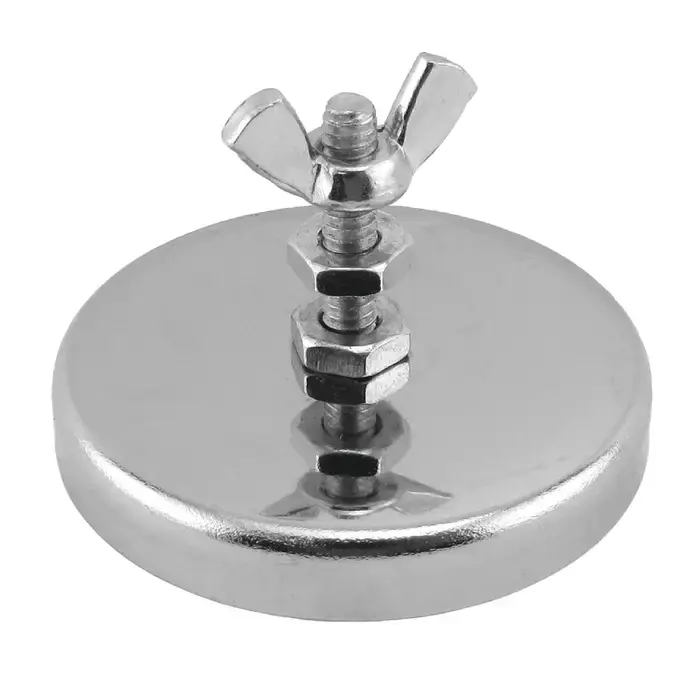 MASTER MAGNETICS RB50B2NW Bolt, Nuts & Wingnut, 35 lbs. Avg. Pull Force, 2.035" Outside Dia. Cup Magnet Luxury