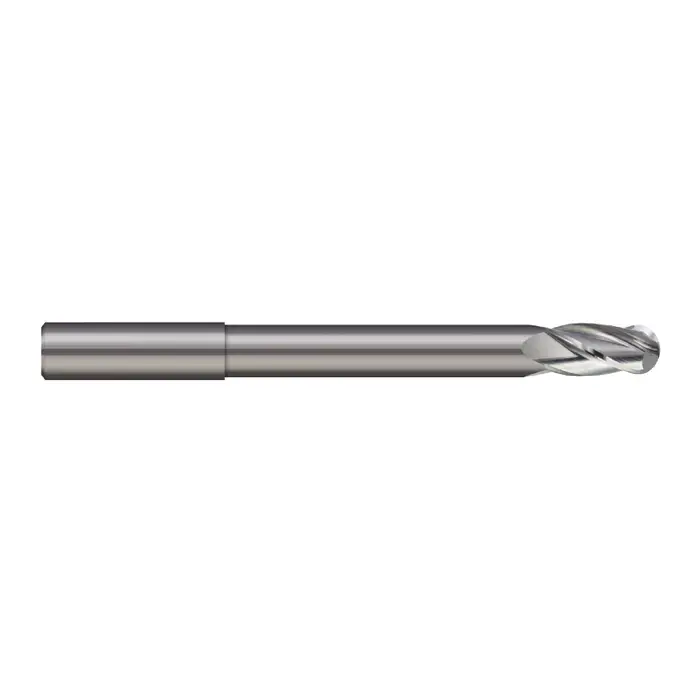 Affordable MICRO 100 BLRM-040-4 4.00mm Size, 8.00mm LOC, 4 Flute, Solid Carbide Ball End Mill
