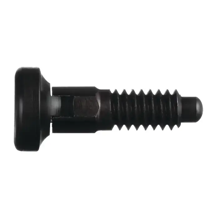 Fan Favorite VLIER PRTL375P 3/8"-16 Thread Size, 28mm Thread Length, 0.250" Plunger Dia., Knob Handle Steel Hand Retractable Spring Plunger