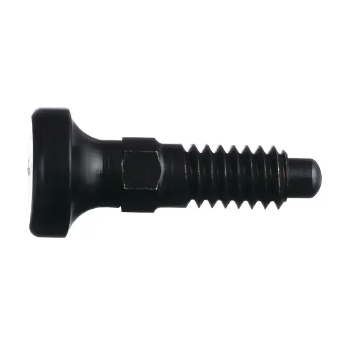 While Supplies Last VLIER PRT375 3/8"-16 Thread Size, 3/4" Thread Length, 0.250" Plunger Dia., Knob Handle Steel Hand Retractable Spring Plunger