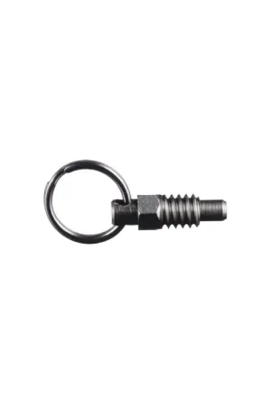 VLIER SPRSNM12 M12x1.75 Thread Size, 11mm Thread Length, 8mm Plunger Dia., Stubby Pull Ring Stainless Steel Hand Retractable Spring Plunger Fresh Stock