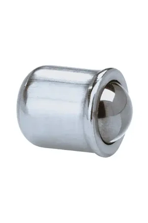 Budget VLIER HSPFB8 9mm Body Length, 8mm Body Dia., 2.4mm Max Reach, 305 Stainless Steel Body, 305 Stainless Steel Press Fit Ball Plunger