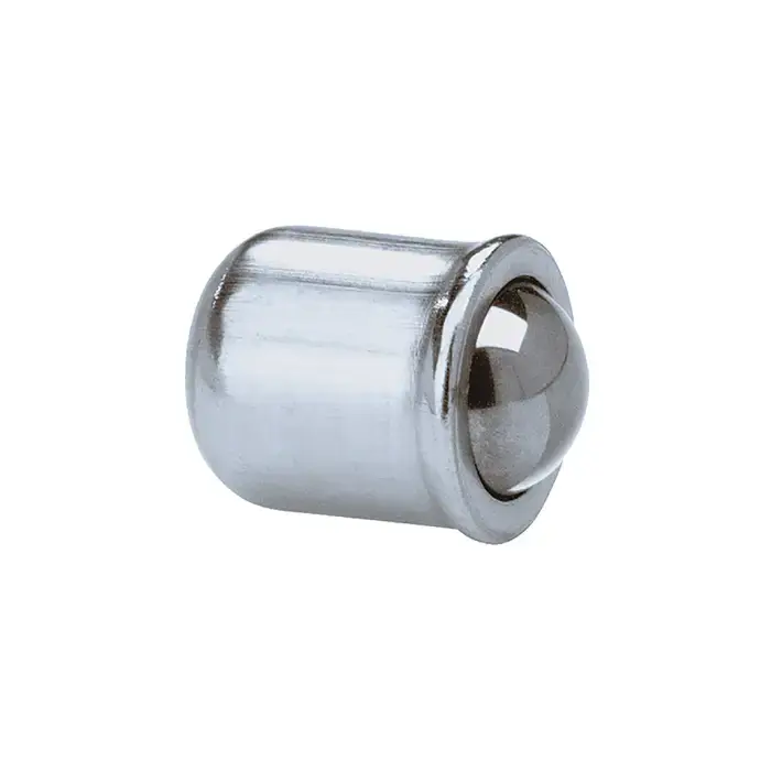 Budget VLIER HSPFB8 9mm Body Length, 8mm Body Dia., 2.4mm Max Reach, 305 Stainless Steel Body, 305 Stainless Steel Press Fit Ball Plunger
