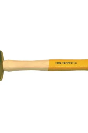 COOK 703 1-3/8" Face Diameter, 1.5 lbs. Head Weight, 13" Overall Length Brass Hammer Top Pick