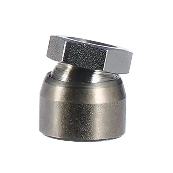 VLIER NP308 5/8"-11 Thread Size, 1" Pad Dia., 1" Overall Height, 7/8" Hex Toggle Pad In Demand