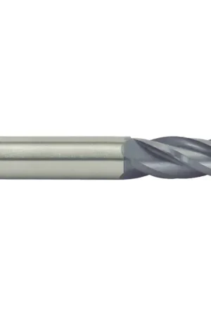 Authentic RUSHMORE USA 103515 1/8" Size, 1/2" LOC, 4 Flute, Solid Carbide Ball End Mill