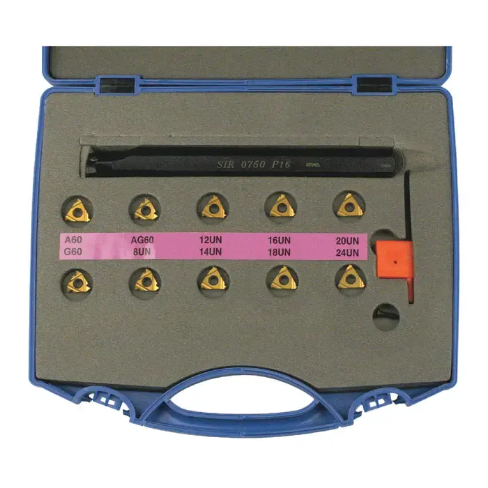 Trusted Brand CARMEX - Internal Lay Down Threading Set with Inserts, 5/8" Shank, Right Hand