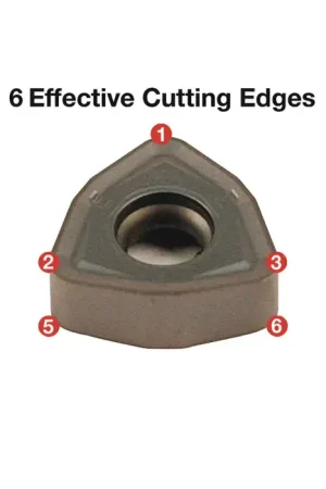 Top Rated ZCC-CT 4230004063 - WNHU060408PNR-GM YBG205, 80° Trigon, Indexable Carbide Milling Insert