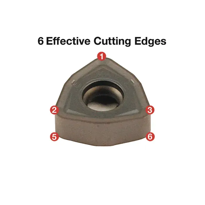Top Rated ZCC-CT 4230004063 - WNHU060408PNR-GM YBG205, 80° Trigon, Indexable Carbide Milling Insert
