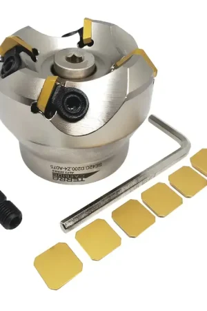 TERRA CARBIDE 09-0729-03 - 3.000" - 45 Degree Indexable Face Mill Set with Inserts, Right Hand Grab Now