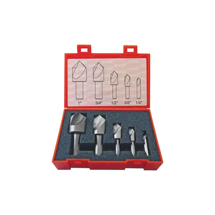 Reduced Price 7 Piece 90° 6 Flute Cobalt Countersink Set