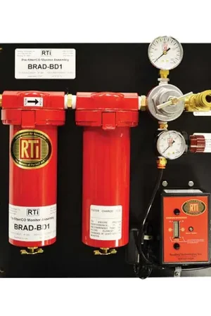 Direct From Factory RTI BRAD-BD1 Pre-filter Combo, CO Monitor w/ Regulator and Gauge
