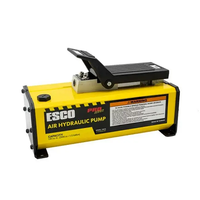 ESCO 10518 Pro Series 1/2 gallon air hydraulic pump 135 cu in. 1/2 Gallon Hydraulic Pump Free Returns