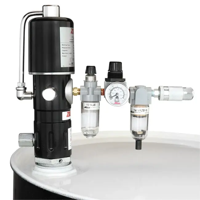Zeeline by Milton ZE1731K - 5 1 Pneumatic Stub Style High Flow Rate Piston Pump With FRL Double Action Certified