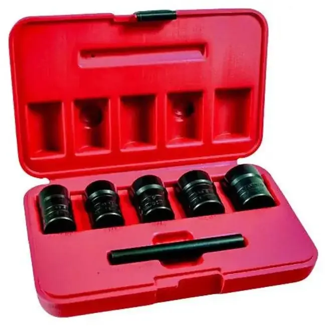 High Quality Ken-Tool 30118 - 1/2 in. Dr. Twist Socket Set On Rail (5 Pcs)