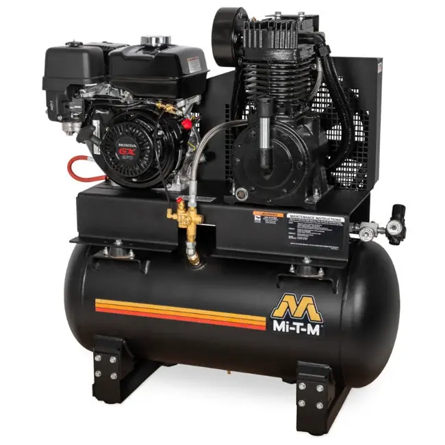 Get Yours Mi-T-M AM2-SH09-30M - 30-Gallon Two Stage Gasoline Air Compressor