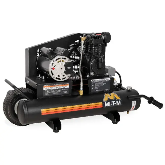 Fresh Stock Mi-T-M AM1-PE02-08M - 8-Gallon Single Stage Electric Air Compressor